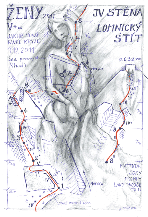Schéma cesty:20. Ženy 2011 (V+) 8h.